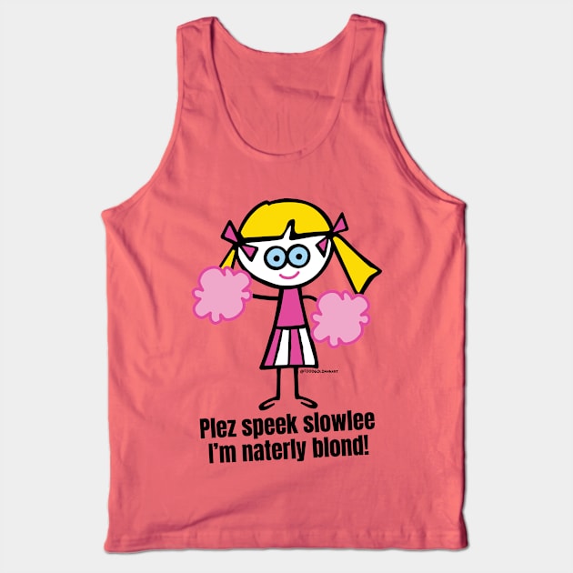 NATERLY BLOND Tank Top by toddgoldmanart